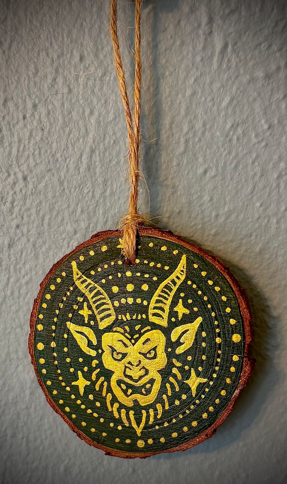 Gold Krampus Ornament