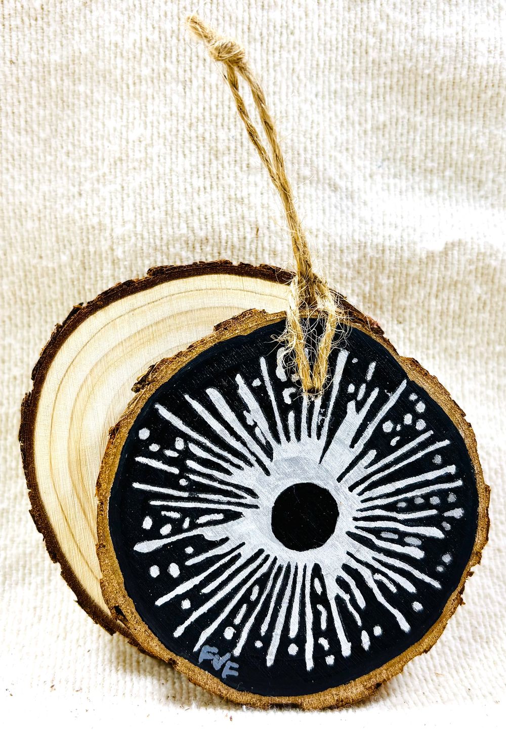 Silver Starburst Ornament