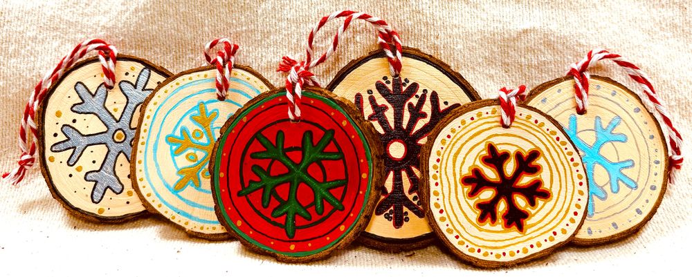 Snowflake Ornament Bundle #2 (set of 6)